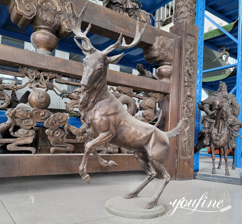 bronze elk statue for sale (2)
