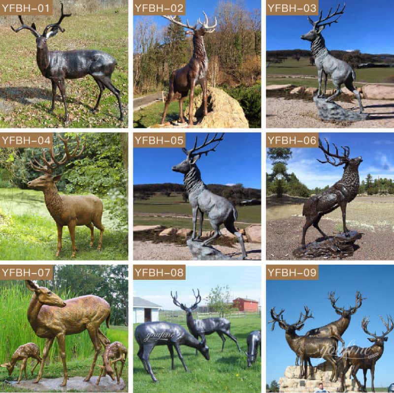 deer statues for outdoors