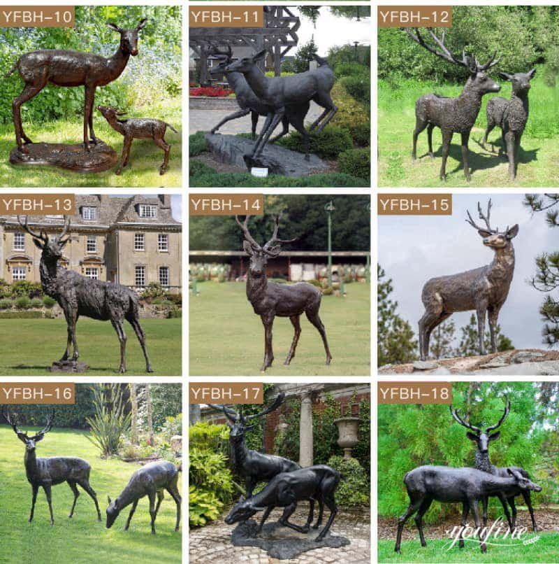 elk statues outdoor