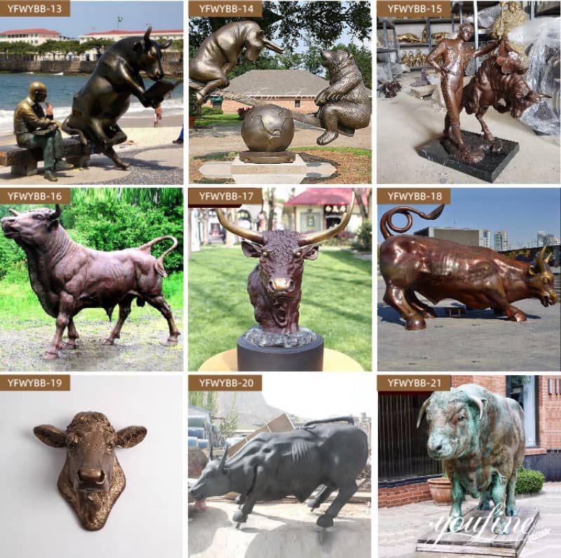 life size bison statue for sale