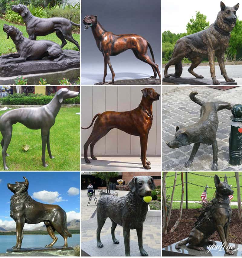 life size bronze dog statues for sale (1)