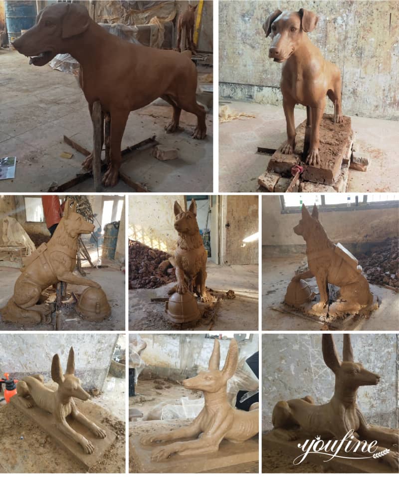 life size bronze dog statues for sale (3)