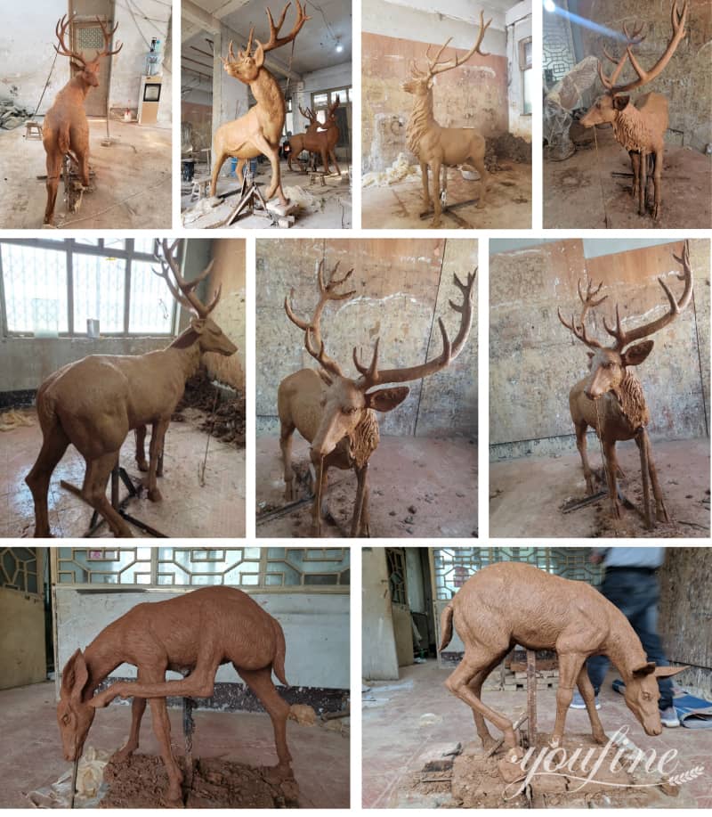 life size elk statue for sale