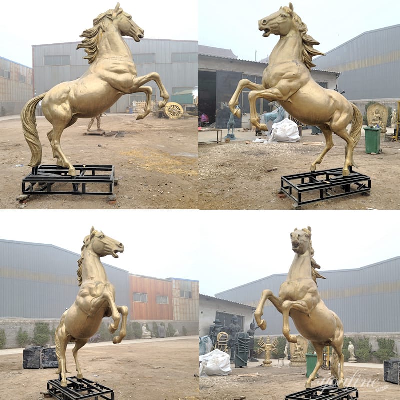 outdoor bronze horse statue