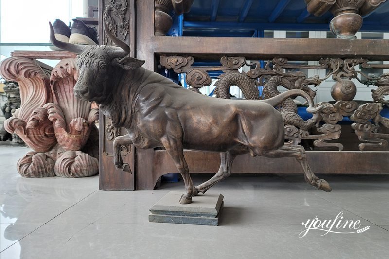 Antique Bronze Bull Statue Home Decor from Factory Supply BOK1-013