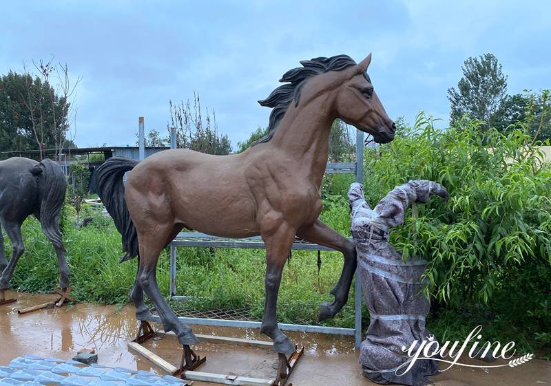 Bronze horse statue