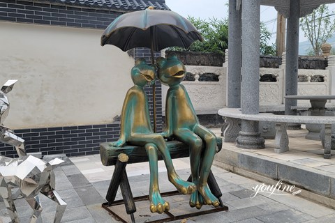 High Quality Bronze Frog Statue for Garden from Supplier BOK1-011