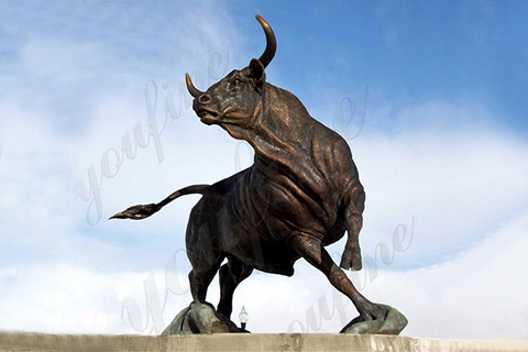 Life Size Bronze Bull Statue Outdoor Ornaments for Sale BOKK-718