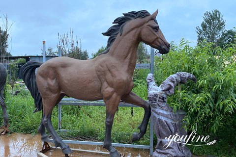 Life-size Bronze Horse Statue Garden Decor Manufacturer BOK1-010