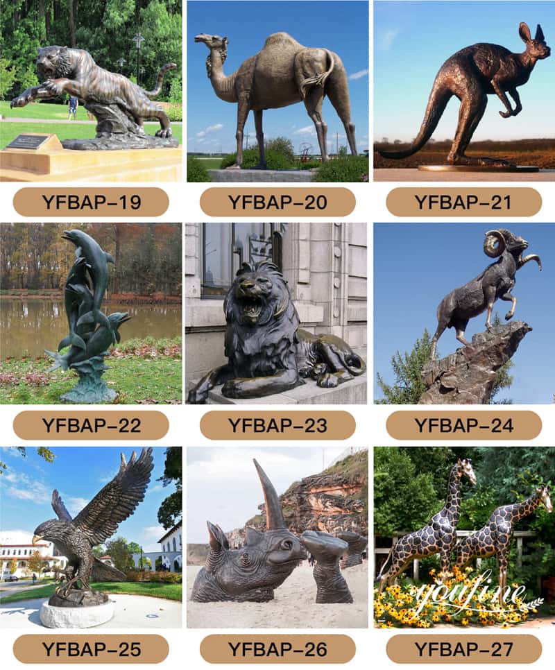 bronze animal sculpture