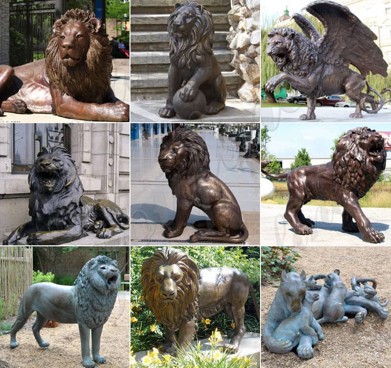 Life Size Lion Statue-YouFine Sculpture (2)