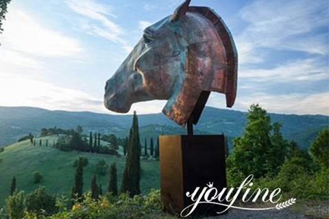 Nic Fiddian Giant Bronze Horse Head Sculpture Sale BOKK-905