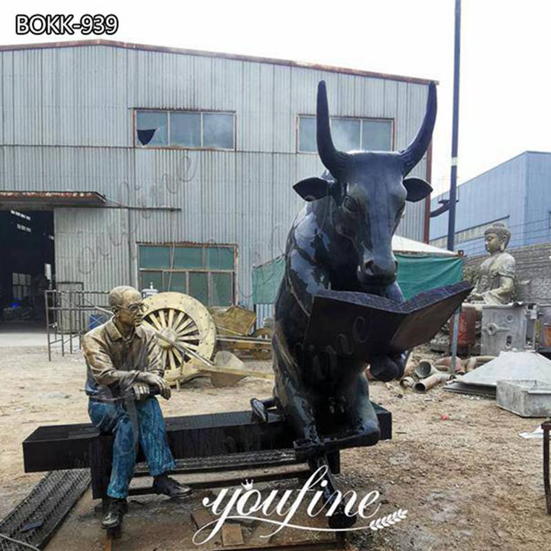 bronze bull sculpture-YouFine Sculpture (1)