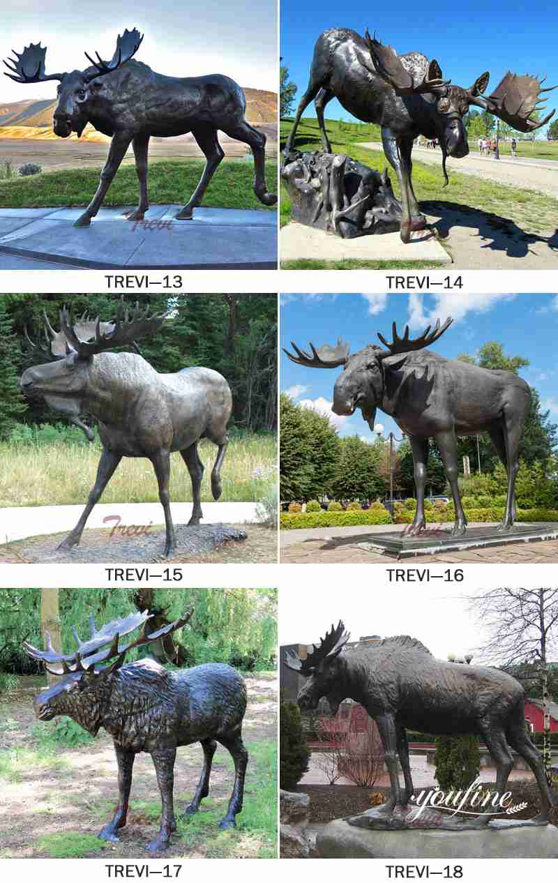life size bronze deer statue-YouFine Sculpture