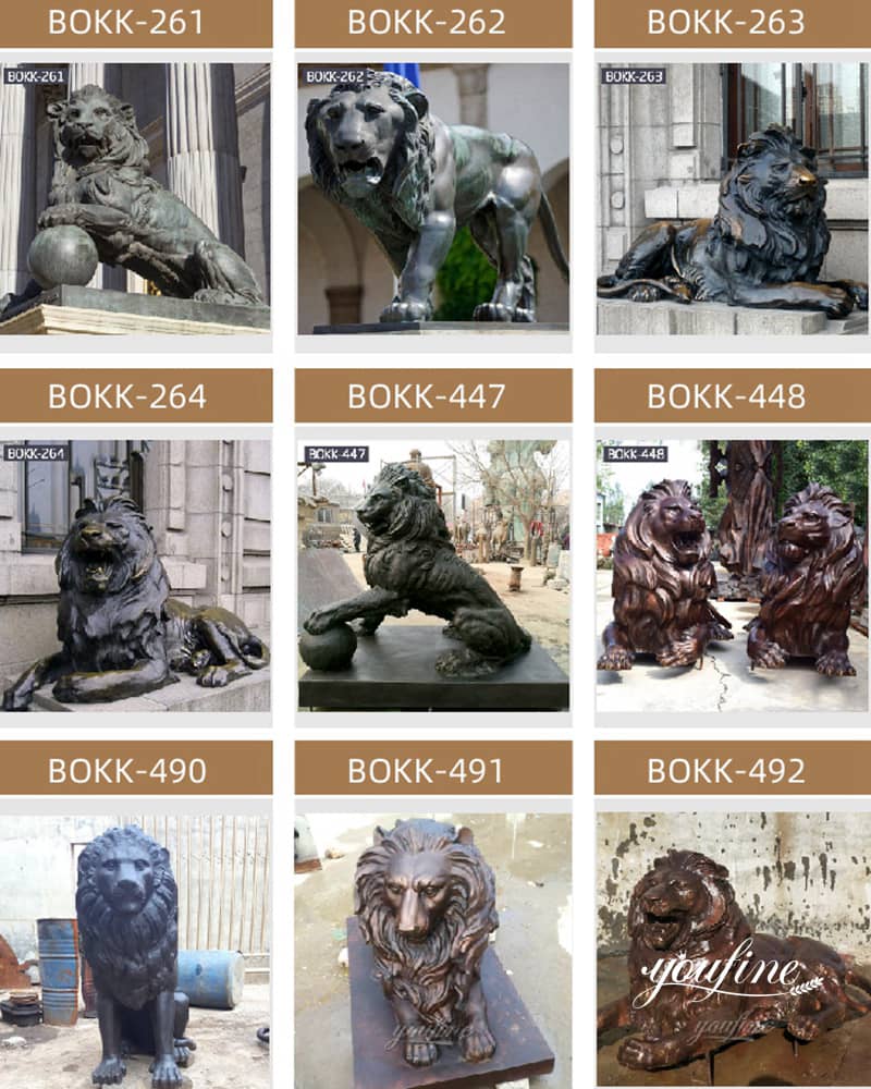 Bronze lion sculpture - YouFine Sculpture (2)