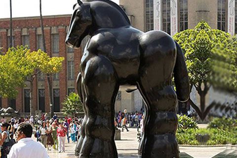 Fernando Botero Horse Sculpture Modern Bronze Decor Manufacturer BOKK-499