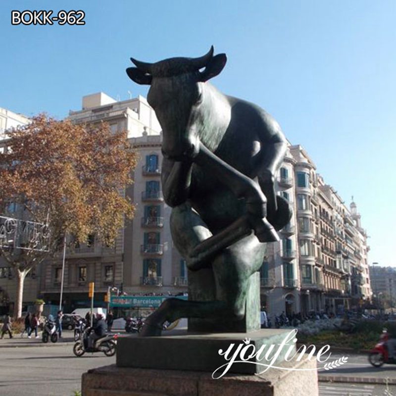 New Design Bronze Modern Bull Sculpture Outdoor Decor for Sale BOKK-962 (2)