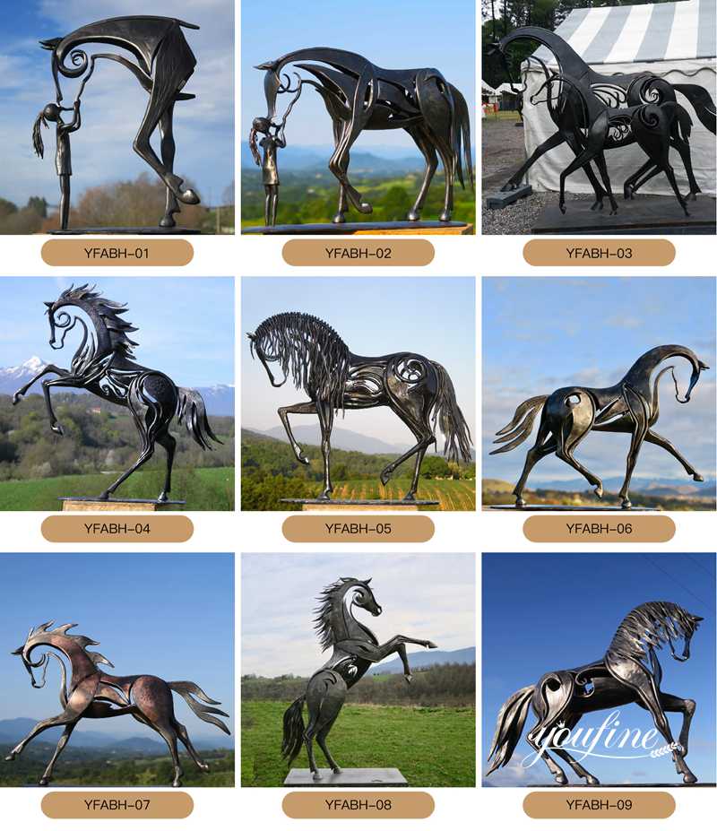 abstract horse sculpture - YouFine Sculpture 