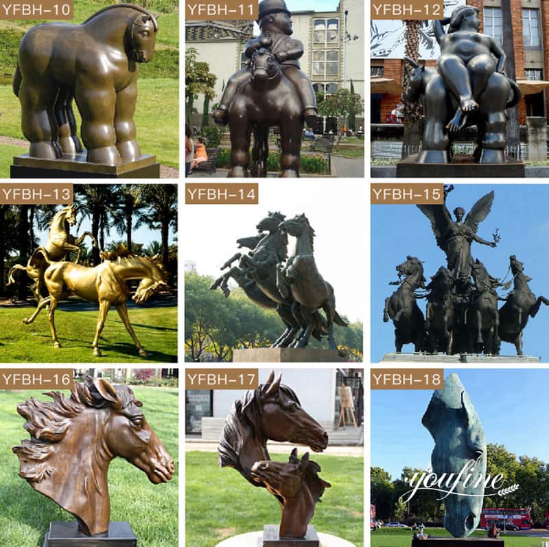 antique bronze horse statue - YouFine Sculpture