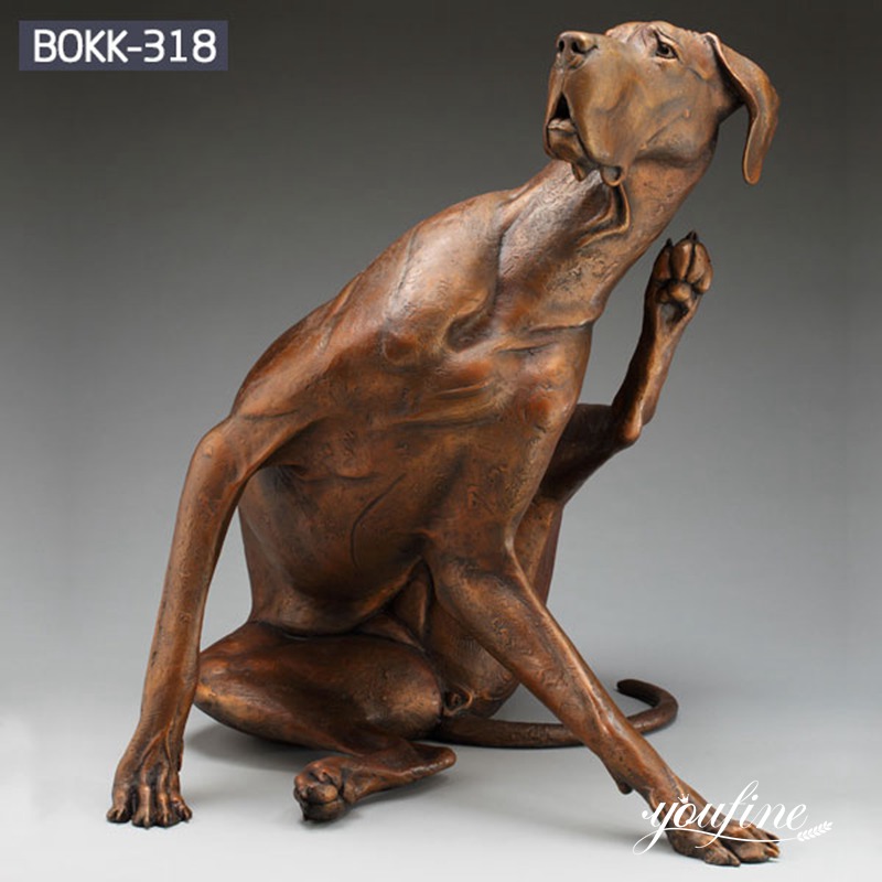 Indoor Custom Large Bronze Great Dane Statue for Sale BOKK-318