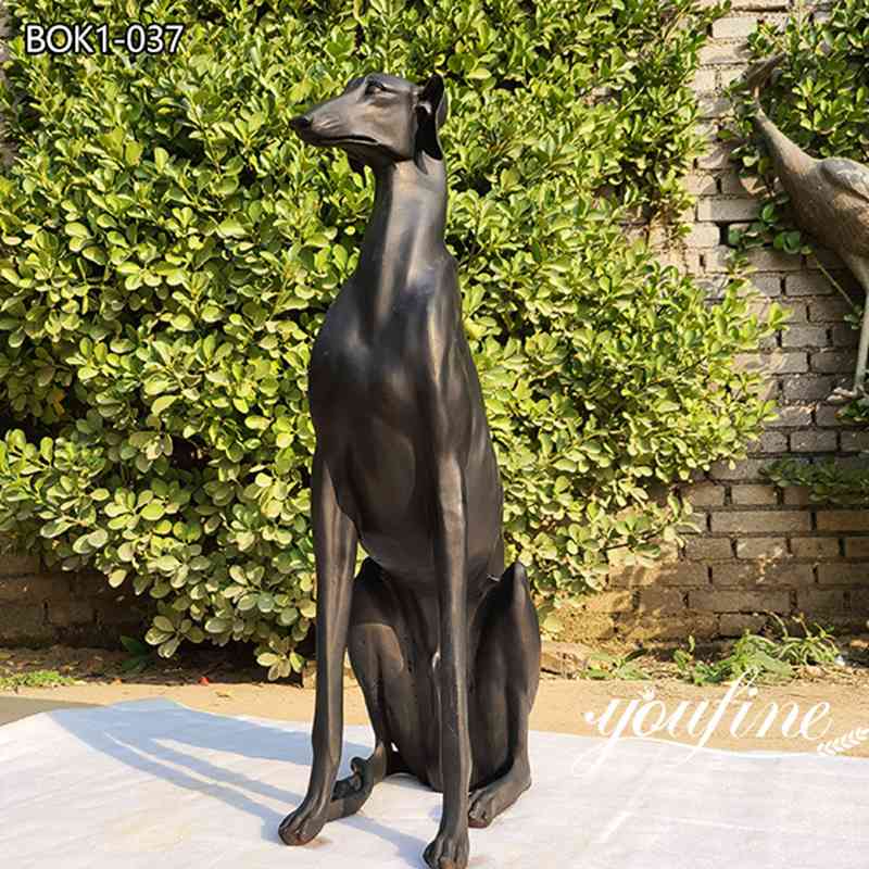 whippet statue garden - YouFine Sculpture