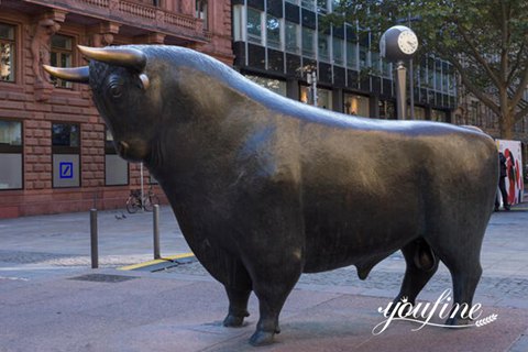 Outdoor Bronze Large Bull Statue for Sale BOKK-357