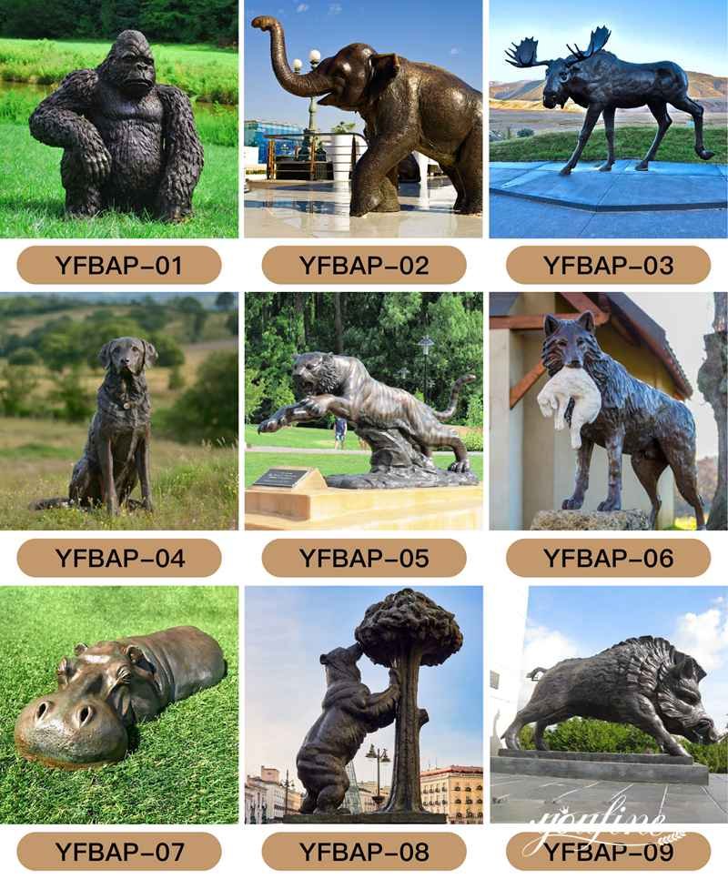bronze animal sculpture - YouFine Sculpture (2)