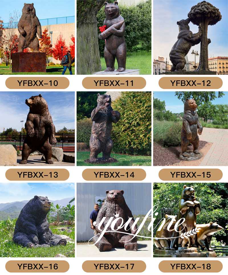 Bronze Bear Statue -YouFine Sculpture