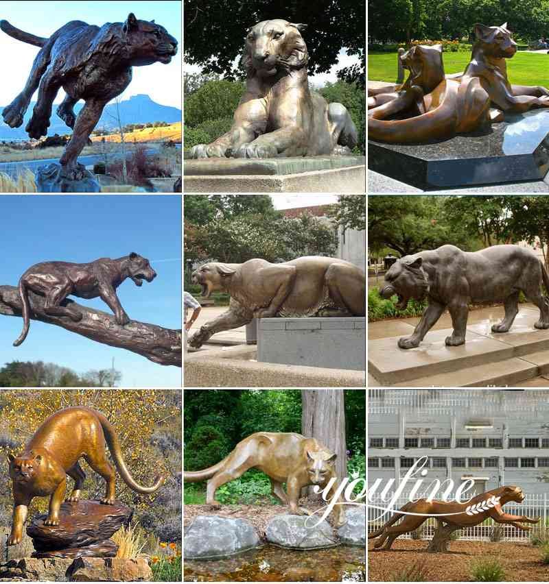 Large Bronze Tiger Statue Outdoor Decor Supplier BOKK-668