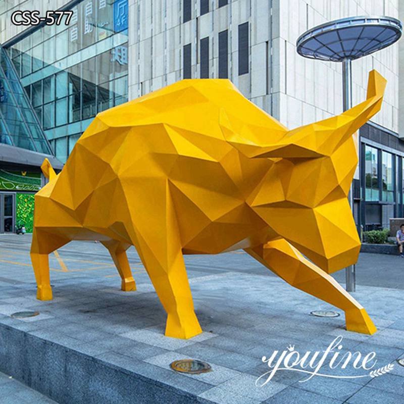 Abstract Bull Sculpture - YouFine Sculpture