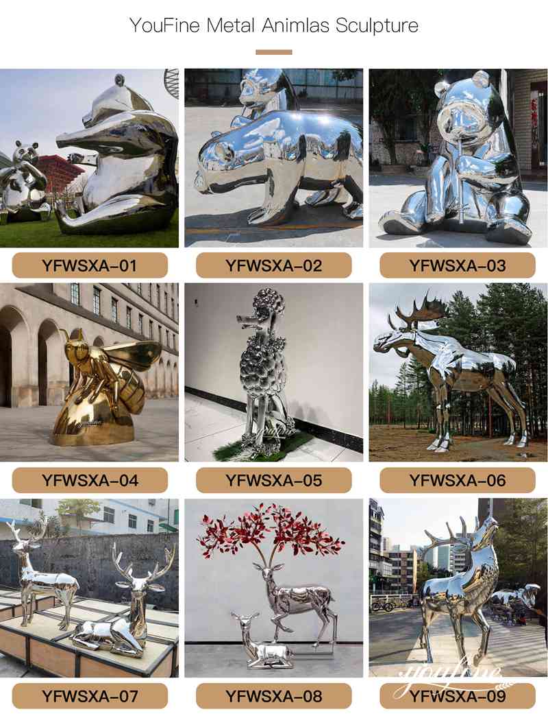 Stainless steel animal sculpture - YouFine Sculpture (1)