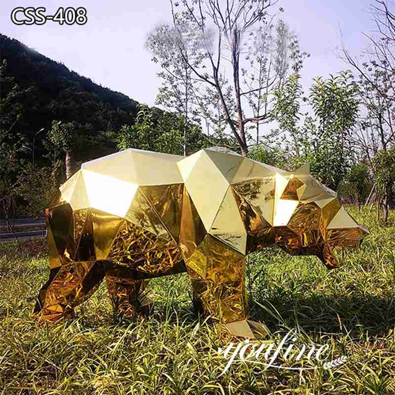 metal bear sculpture - YouFine Sculpture (1)