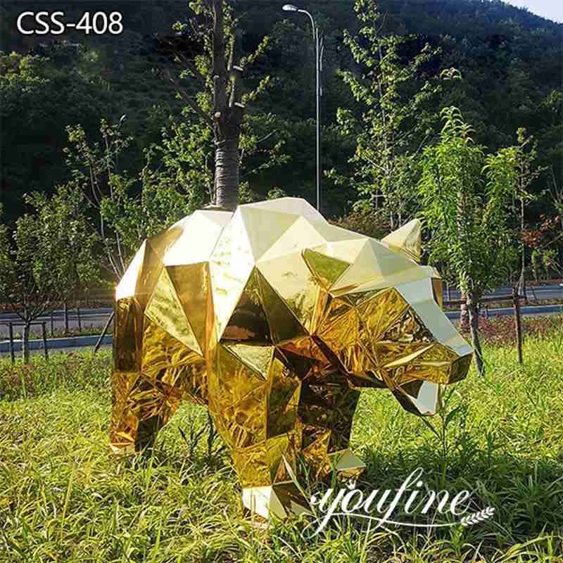 metal bear sculpture - YouFine Sculpture (2)