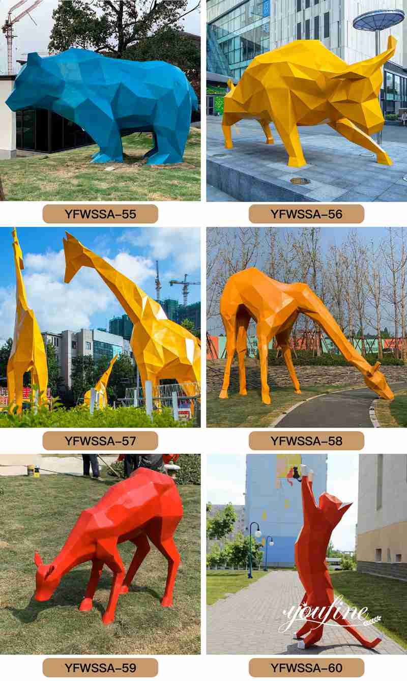 metal giraffe statue -YouFine Sculpture