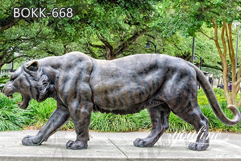 Large Bronze Tiger Statue Outdoor Decor Supplier BOKK-668