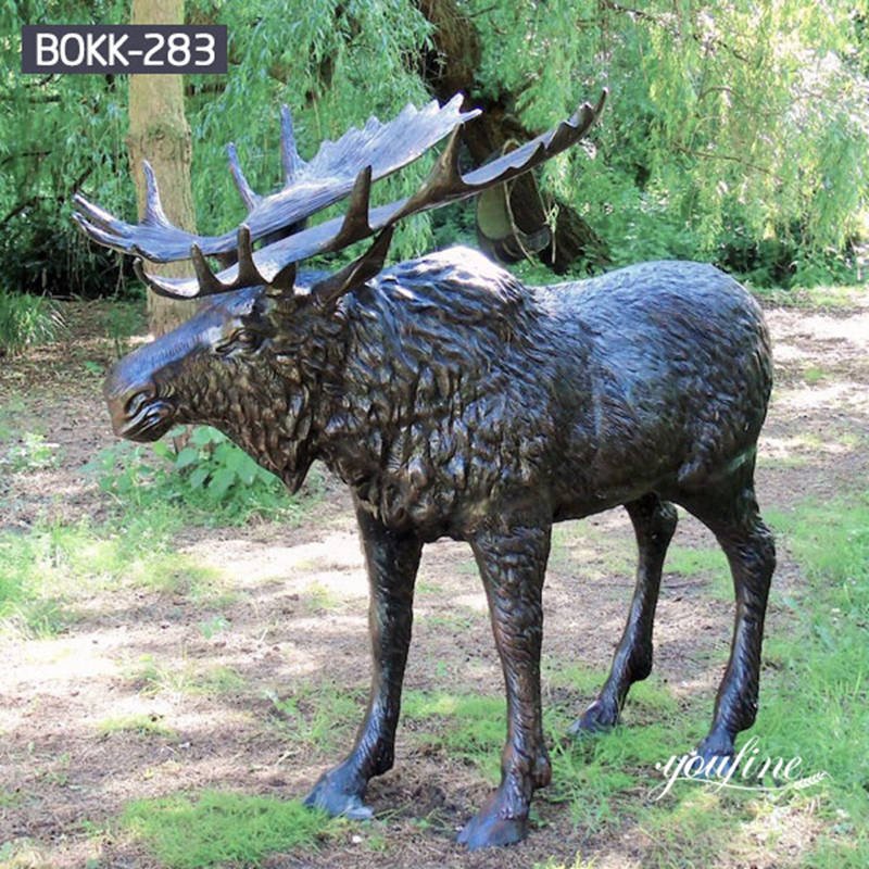 Bronze Moose Sculpture -YouFine Sculpture