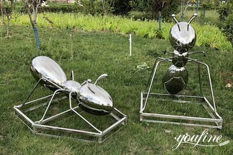Large Outdoor Metal Ant Sculpture Modern Decor Factory Supply CSS-520