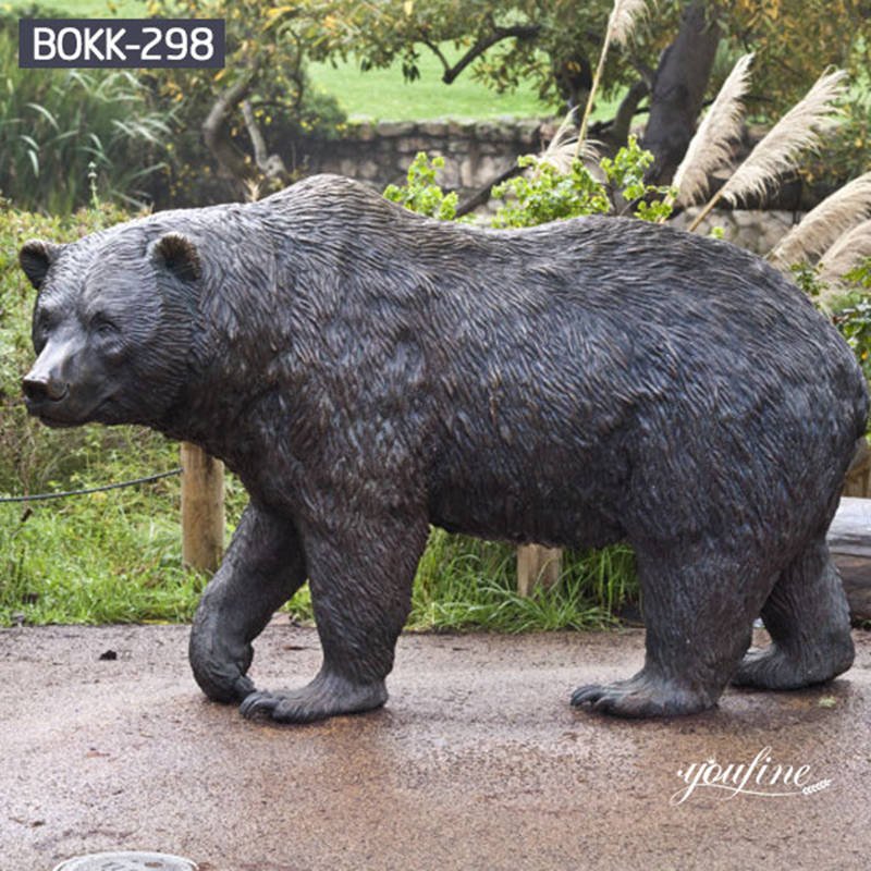 bronze bear sculpture -YouFine Sculpture