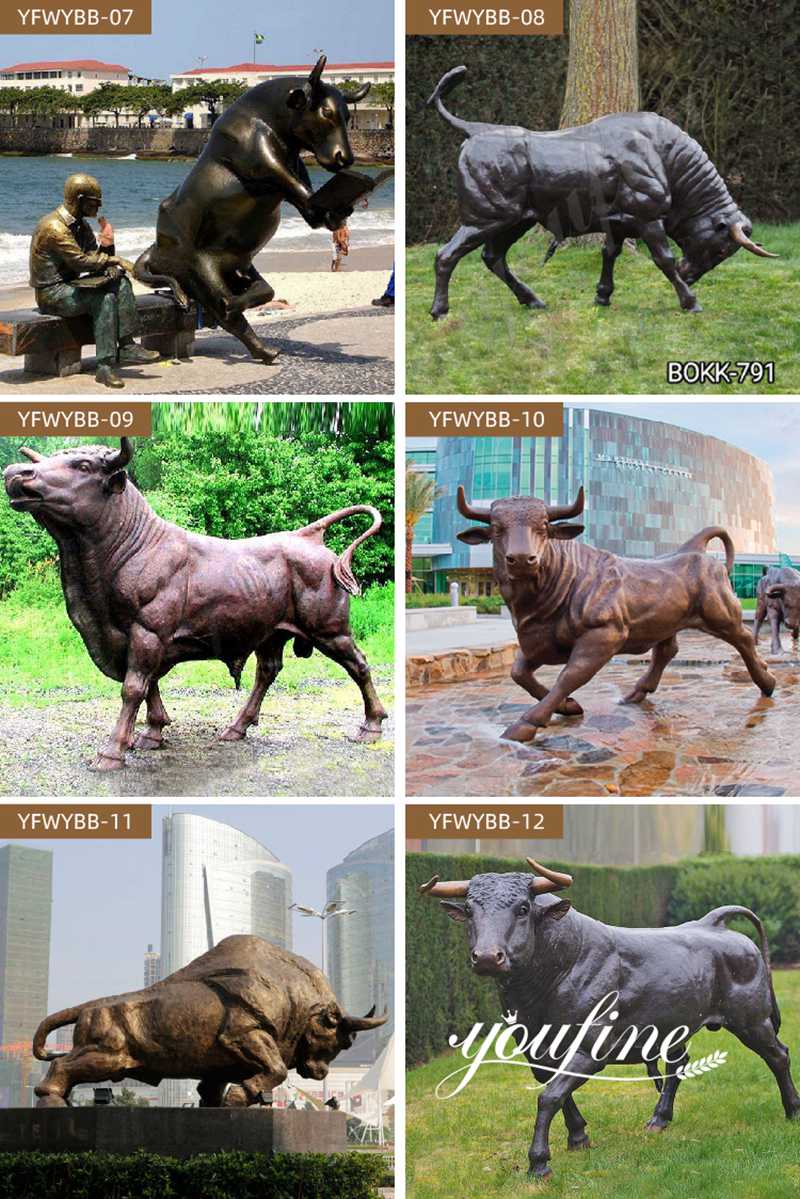bronze bull statue for sale- YouFine Sculpture