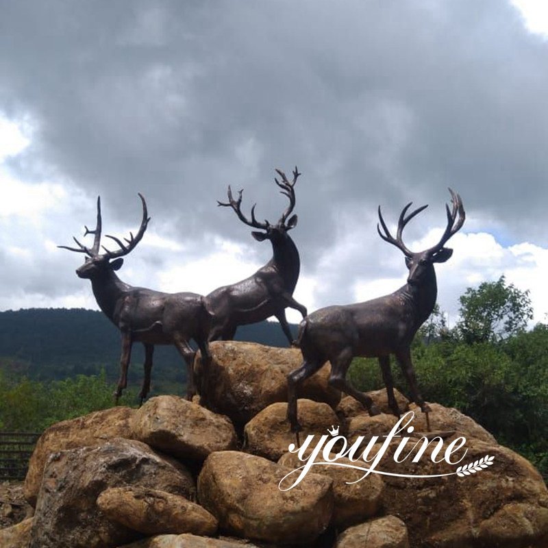 life size elk statue for sale -YouFine Sculpture