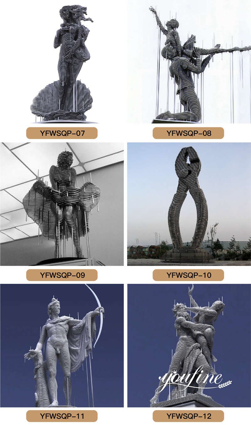 many abstract metal sculptures-YouFine Sculpture