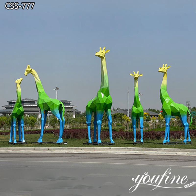 metal giraffe sculpture for sale -YouFine Sculpture