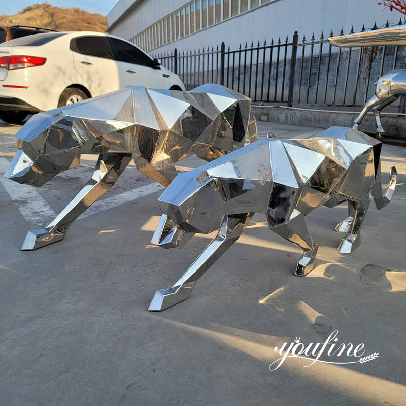 metal panther sculpture -YouFine Sculpture