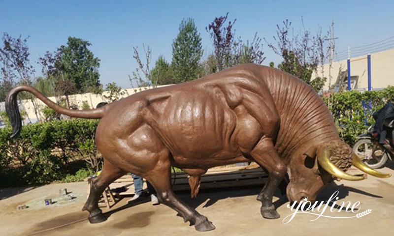 bronze bull sculpture - YouFine Sculpture