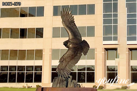 Large Bronze Eagle Statue Outdoor Decor Supplier BOK1-279