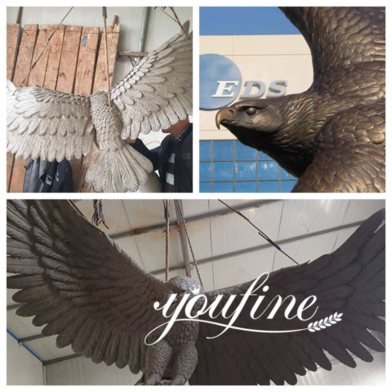 large outdoor eagle statues -YouFine Sculpture