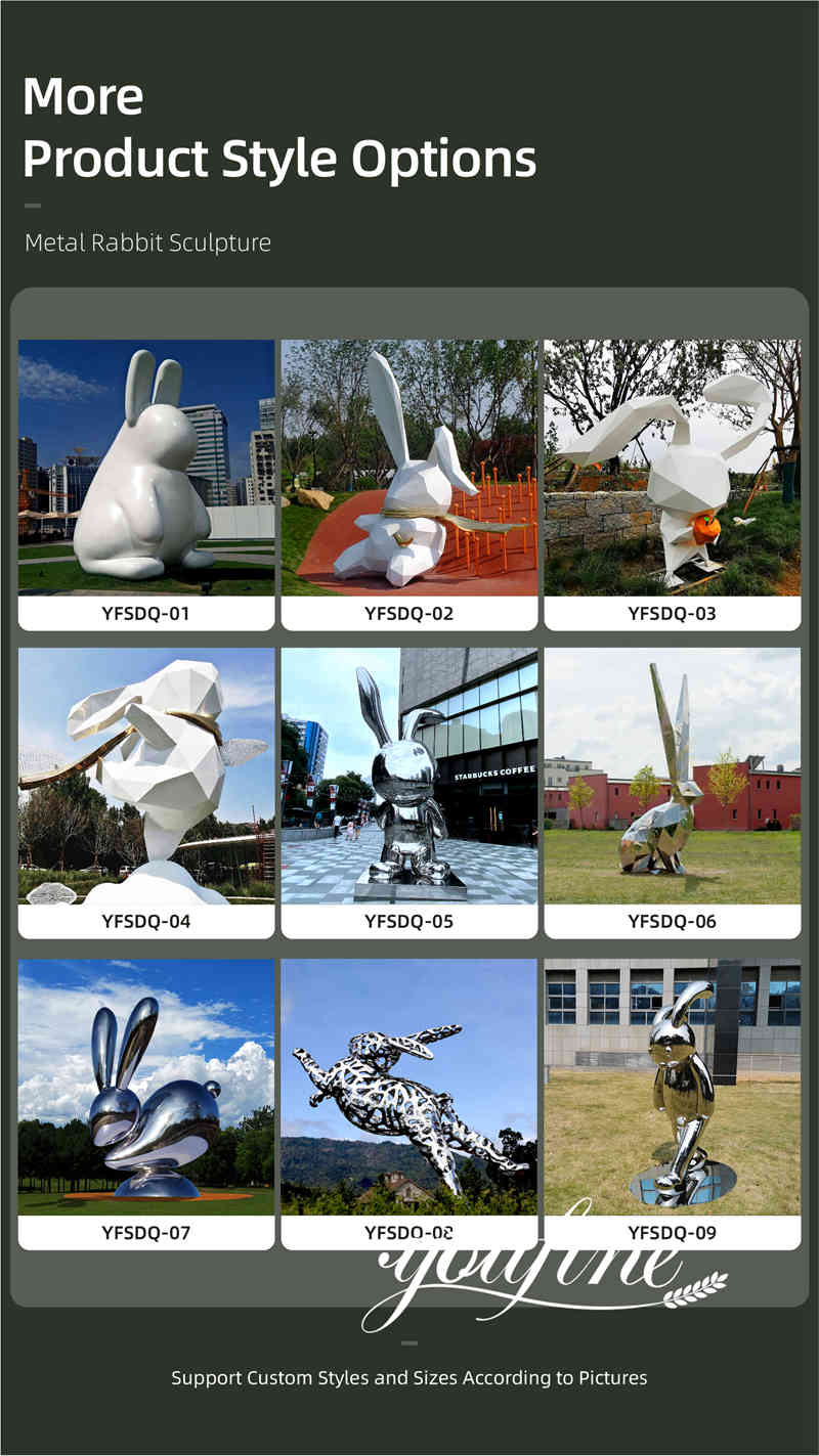 large rabbit statue for garden -YouFine Sculpture