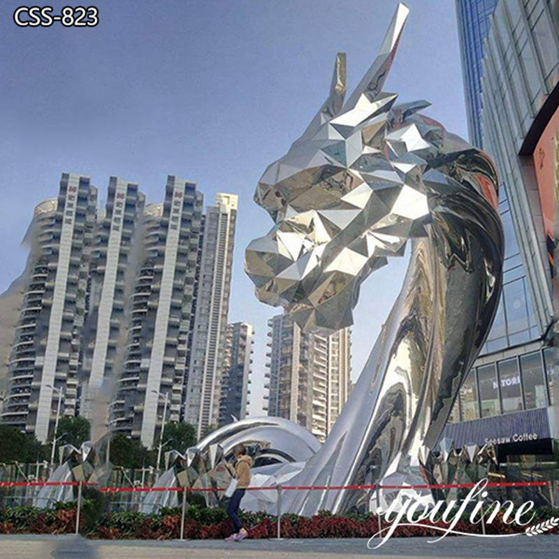 stainless steel dragon sculptures -YouFine Sculpture