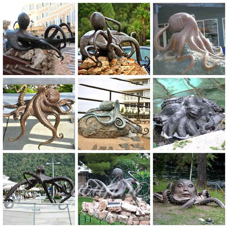 Bronze octopus statue - YouFine Sculpture