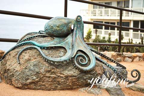 Life Size Bronze Octopus Garden Statue for Sale BOK1-268